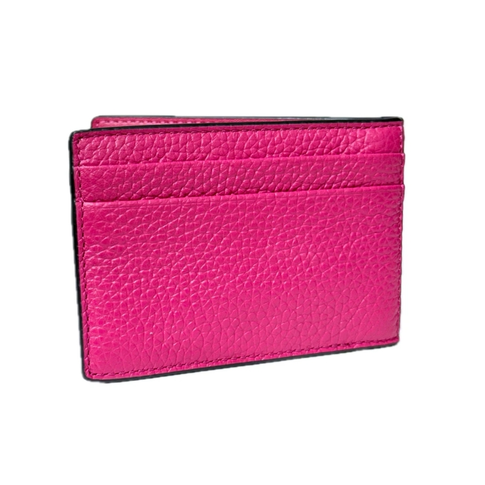 NWT Michael Kors Cooper Compact ID Wallet Card Holder Leather Dark Raspberry - Picture 2 of 10